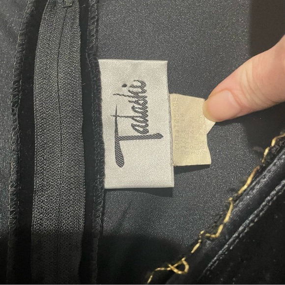 Vintage 1990s Stunning Tadashi Floor Length Long Sleeve Gown 14 - Picture 2 of 15